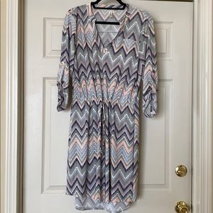 Multi colored Tacera Shirt Dress